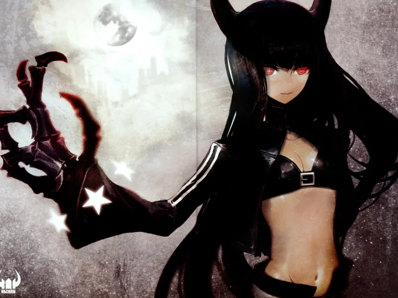 оружие, девушки, аниме, black rock shooter