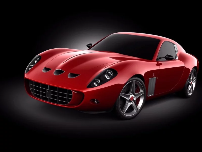 ferrari, auto, cars, черный фон