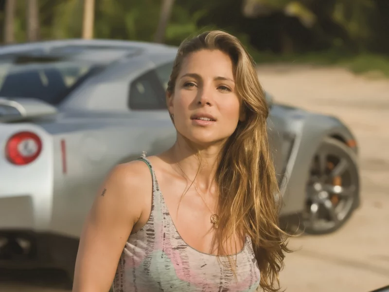 форсаж 5, nissan gtr, эльза патаки, elsa pataky, симпотичная, fast five, серебристый, актриса