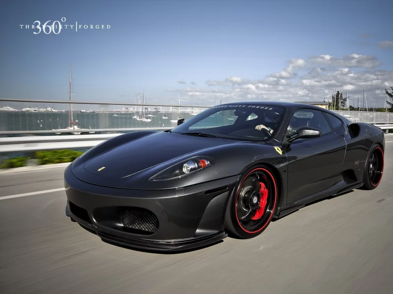 скорость, чёрная, ferrari, феррари, 360 three sixty forged, f430, black