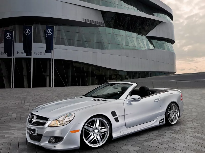 mercedes, брущатка, кабриолет, тюнинг