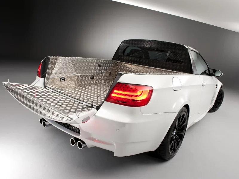 pickup, bmw, bmw m3 pickup, вид сзади, авто, пикап