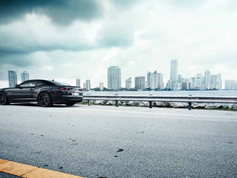 camaro, chevrolet, дорога, шевролет, город, камаро