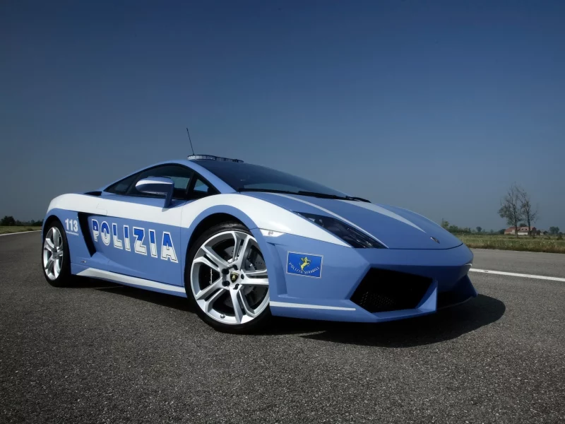 lamborghini, полиция, дорога