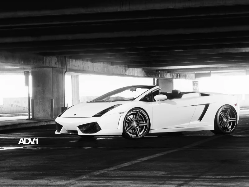 родстер, gallardo, white, галлардо, ламборджини, белый, парковка, lamborghini, кабриолет