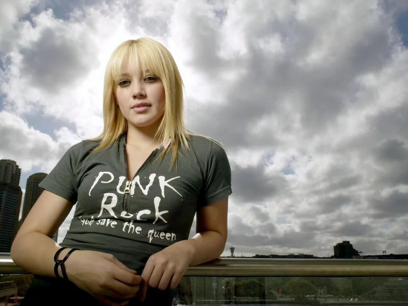 девушка, hilary duff, небо, хилари дафф