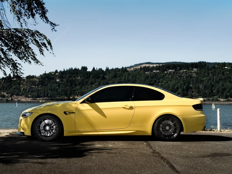 бмв, желтый, bmw m3, тюнинг, авто