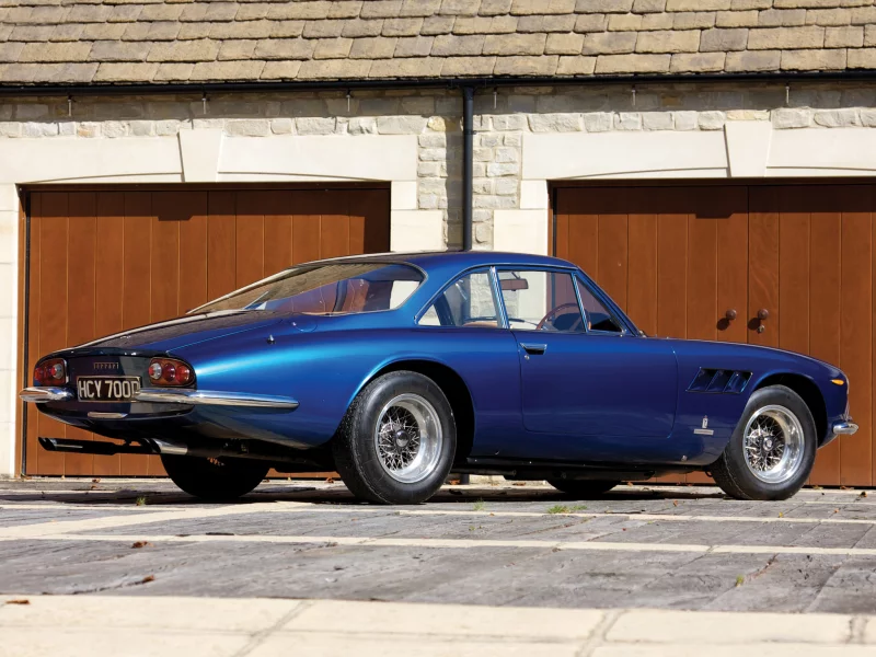 доски, синий, феррари, ferrari, вид сзади, шикарная машина, superfast, 1964-66, ворота, 500
