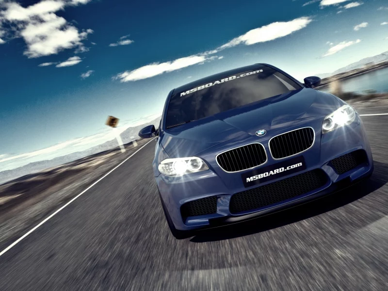 m5, bmw, скорость, дорога