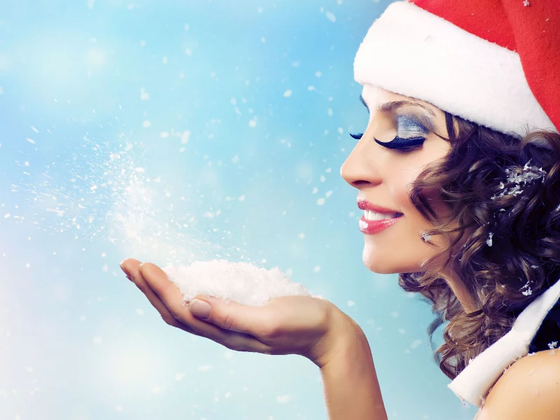 зима, snow, winter, новый год, девушка, красота, female, снег