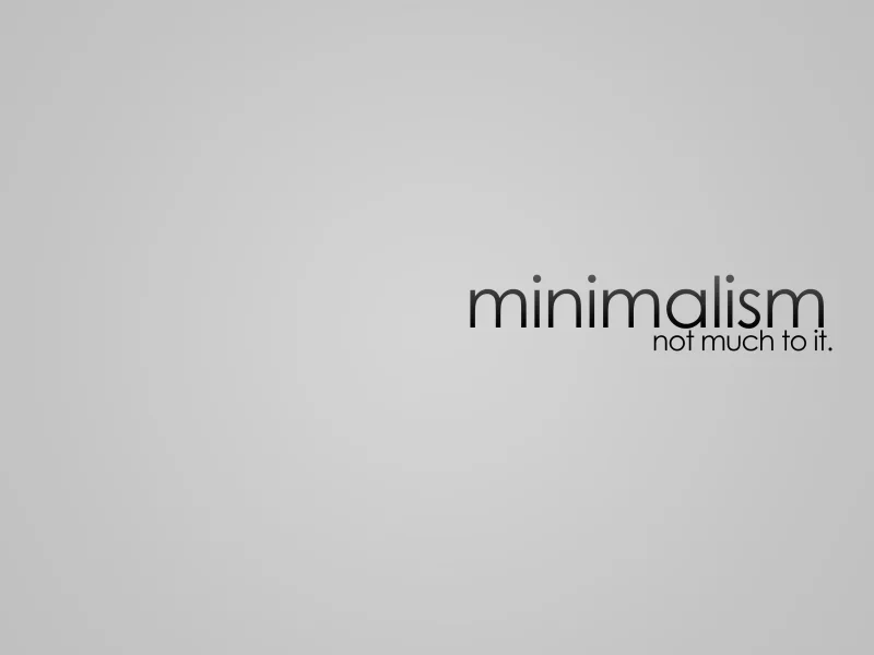 minimalizm, minimal, min