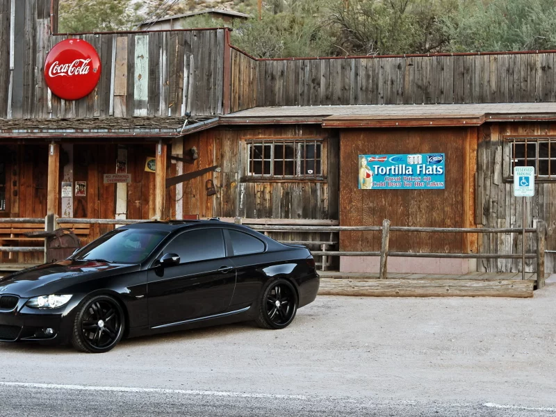 дорога, черный, 3 series, тюнинг, bmw, бмв, купе, салун