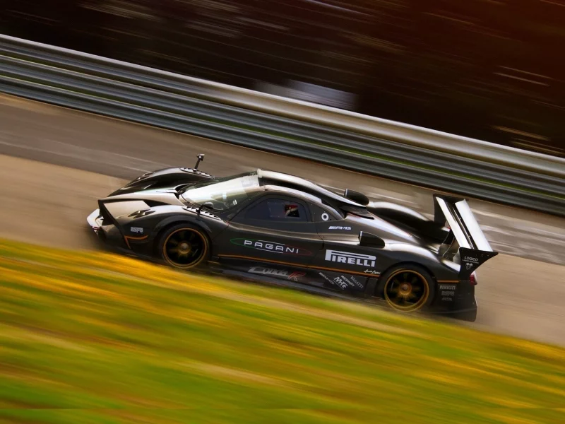 дорога, pagani, r, zonda, спорткар