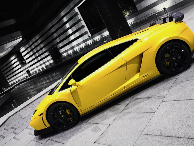 lamborghini, желтая, yellow, ламбо, car