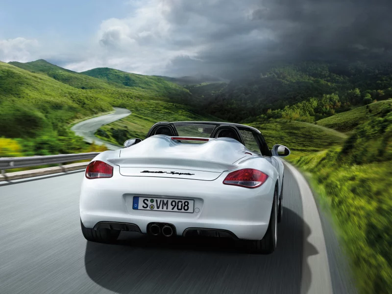 сars, дорога, porsche, скорость, boxster spyder, auto