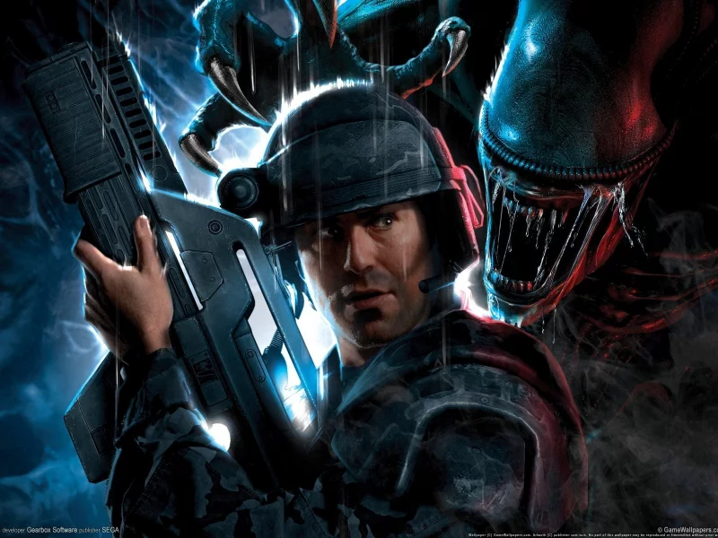 морпех, автомат, clonial marines, чужой, aliens
