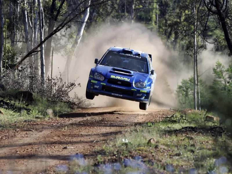 subaru, прыжок, wrx, ралли, impreza, sti