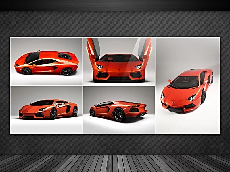 wall, стена, picture, картина, машина, lamborghini aventador, 1920x1200, car