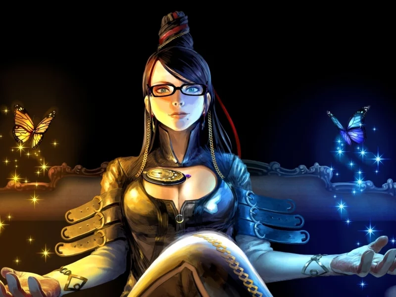 бабочки, слэшер, bayonetta