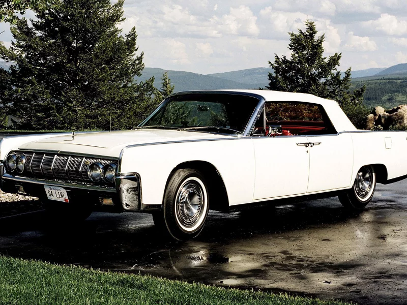 lincoln, continental, блеск, белая, convertible, хром