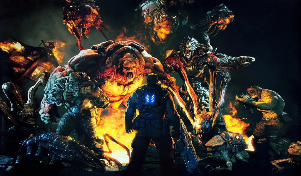 gears of war 3, epic games, xbox 360, за секунду до