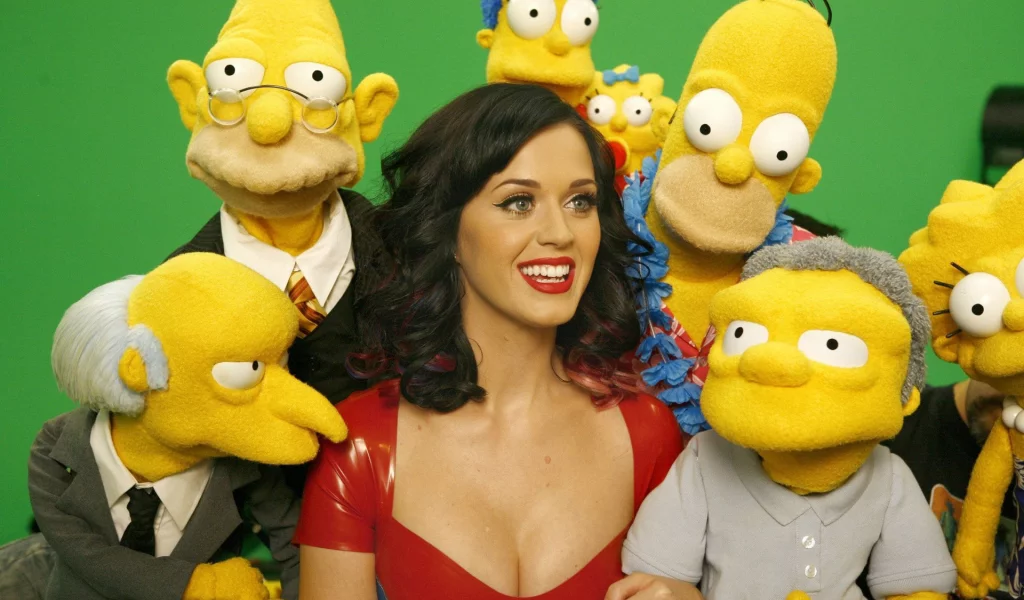 the simpsons, katy perry, photoshoot