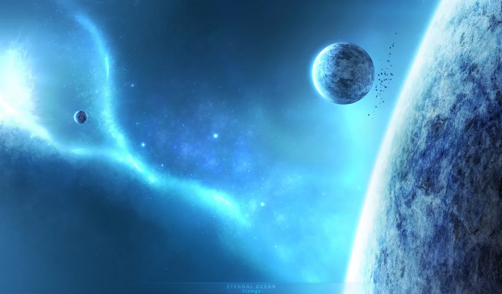 планеты, eternal ocean, синий
