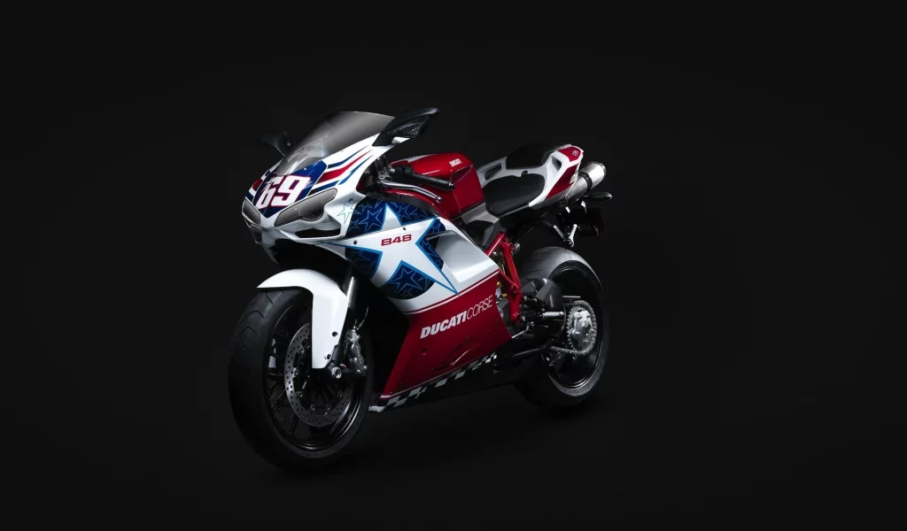 nicky hayden edition, superbike, 848, ducati, супербайк, дукати, чёрный фон, мотоцикл