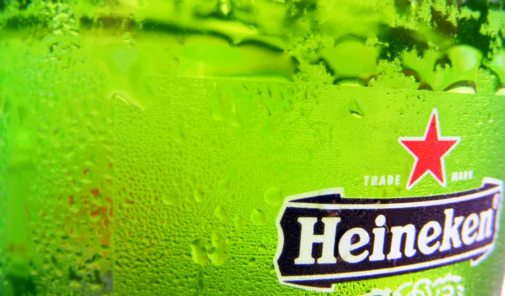 green, beer, hineken