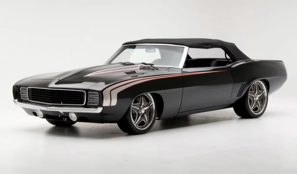 черный, camaro, 1969, chevrolet, камаро