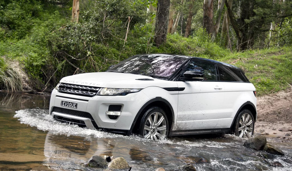 авто, машины, Range Rover, вода, природа