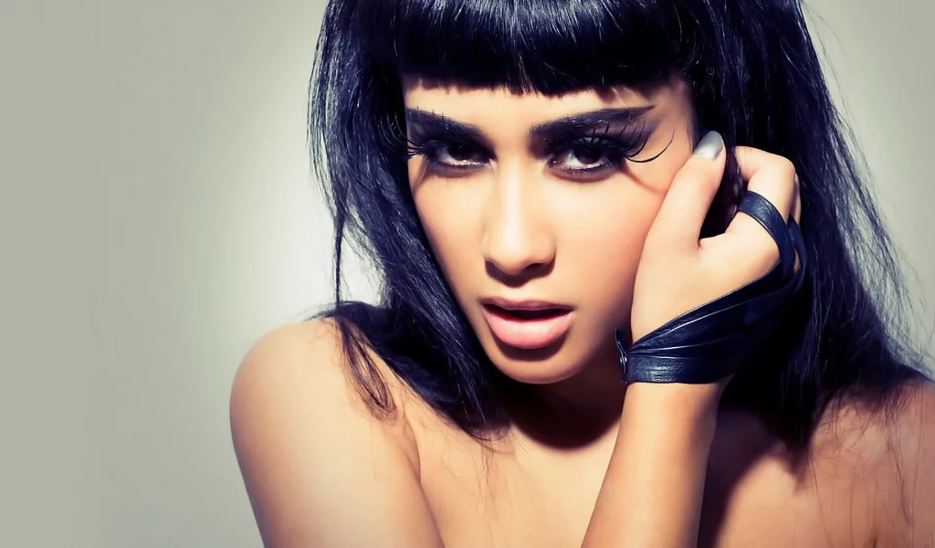 красотка, брюнетка, девушка, natalia kills, взгляд
