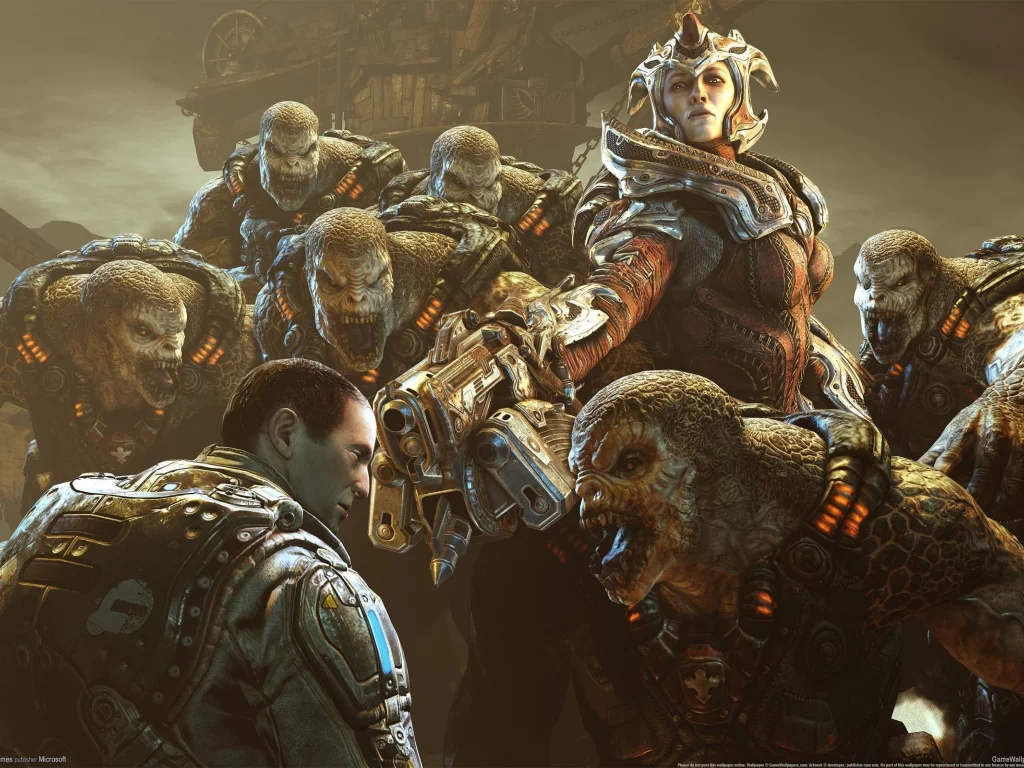 монстры, враги, 3, gears of war