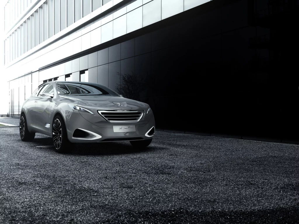 peugeot sxc, асфальт, concept, пежо, дорога, здание