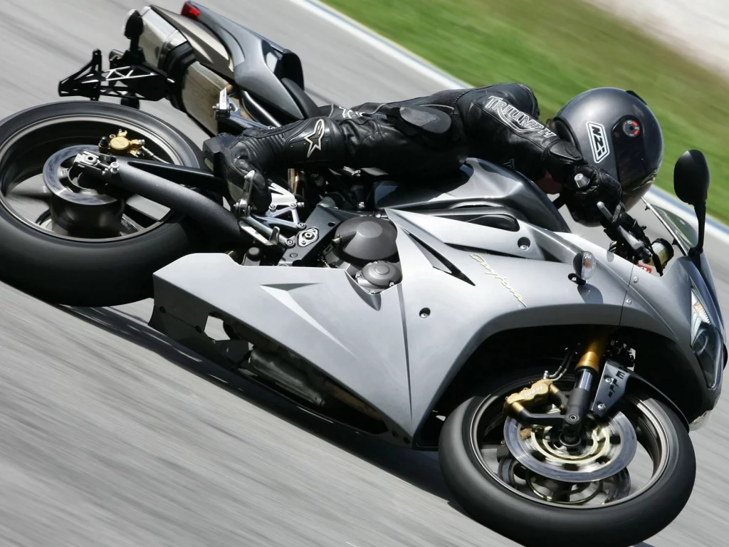 daytona, мотоцикл, скорость, поворот, чёрный, black
