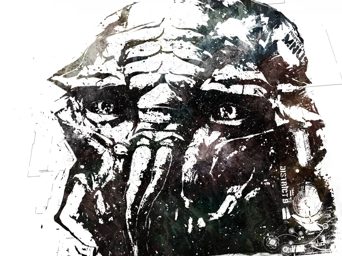 district 9, взгляд, инопланетянин, район №9