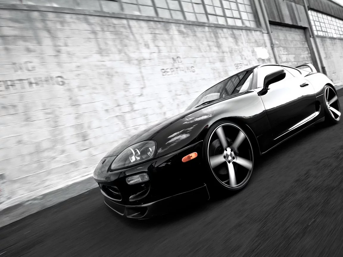 в движении, супра, supra, тойота, toyota, тюнинг, чб, черно-белая
