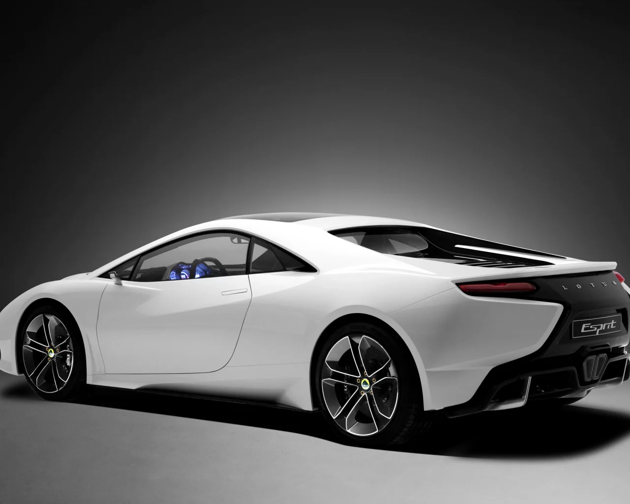 задняя часть, lotus, concept, white, esprit