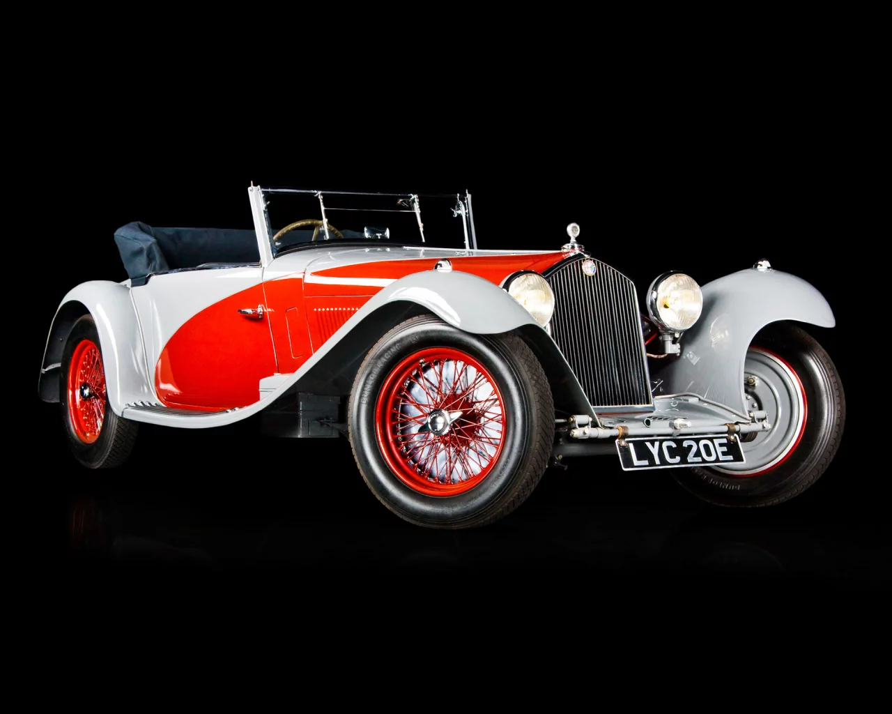 retro, 1933, white, alfa romeo, ретро, retro, red