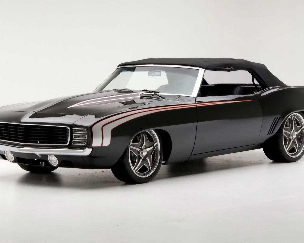 черный, camaro, 1969, chevrolet, камаро