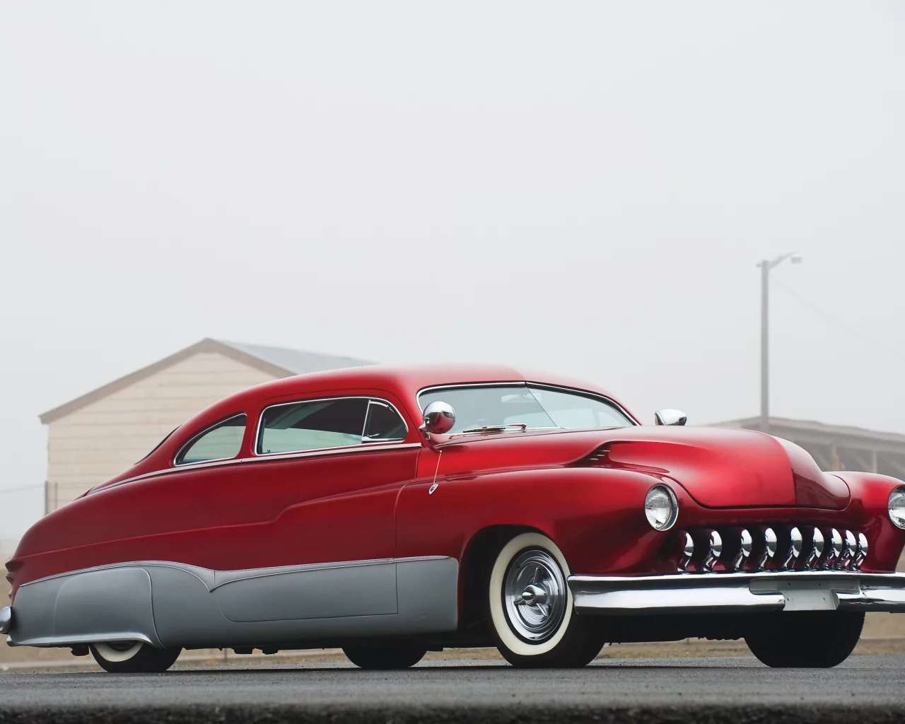 меркурий, тюнинг, coupe, sport, mercury, красный, red, lead sled, ретро