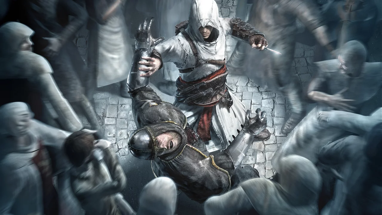 creed, альтаир, убийство, кинжал, game, assasins, wallpaper