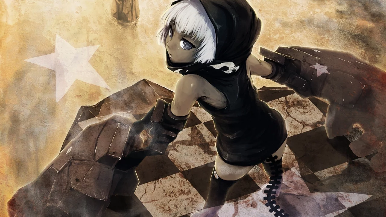 strength, black rock shooter, девушка
