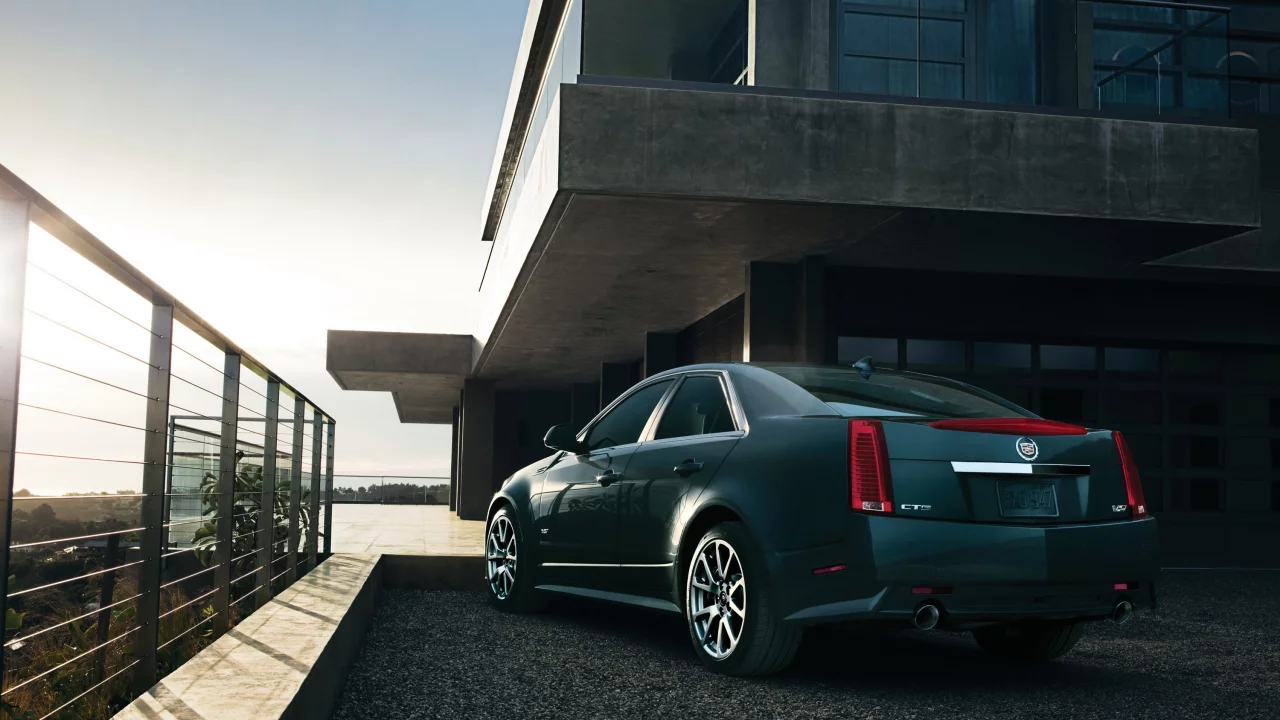 лучи, cadillac, дом, кадиллак, cts, солнце