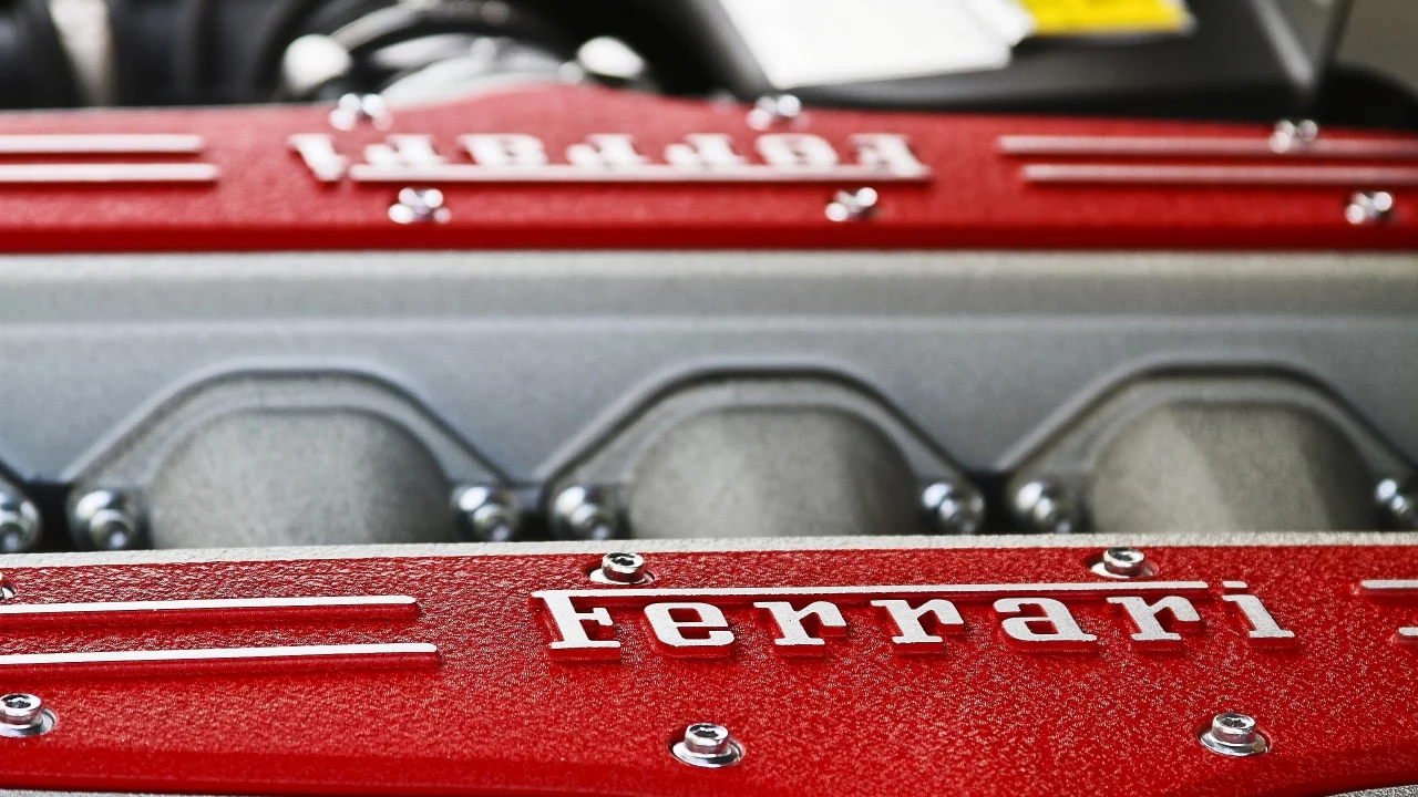 двигатель, логотип, ferrari 599gtb