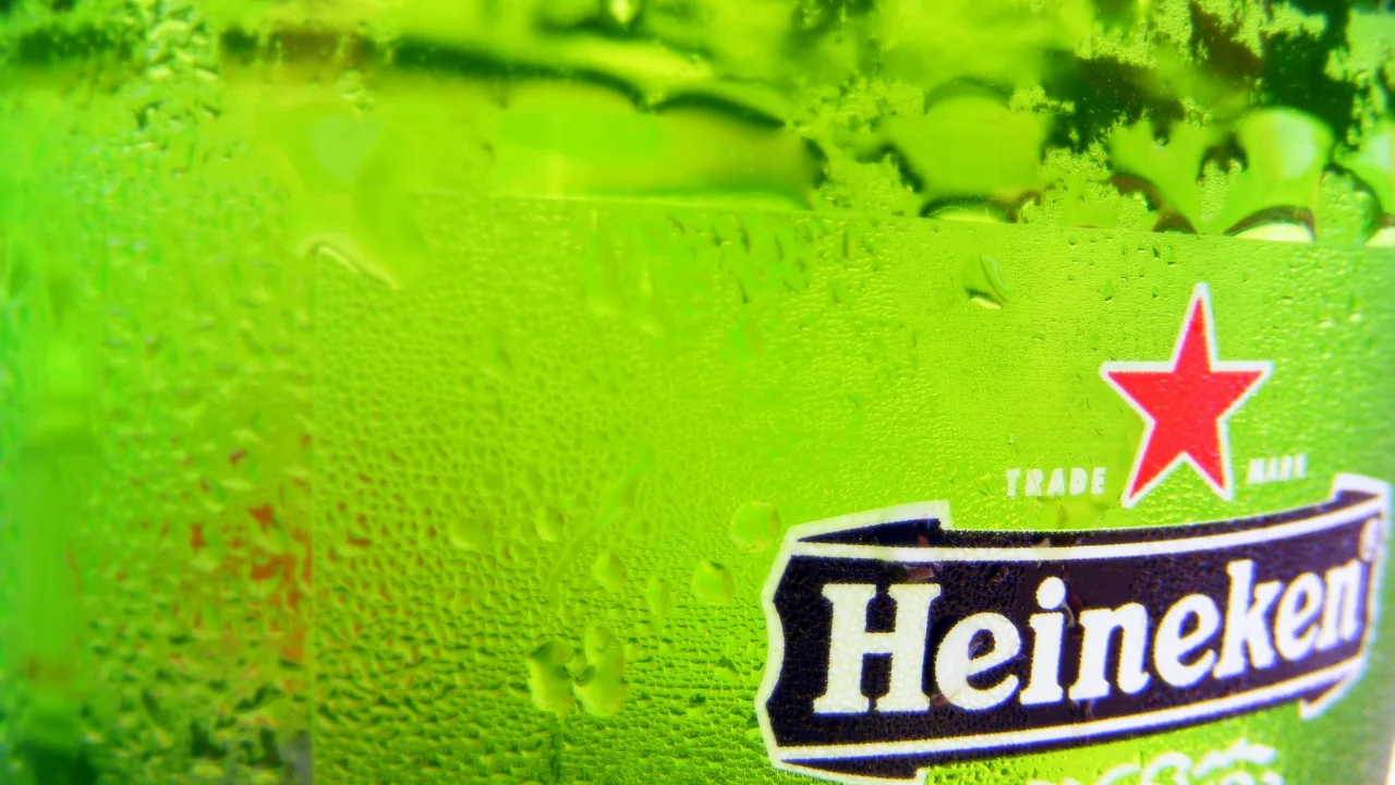 green, beer, hineken