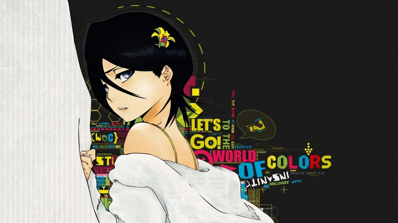 девушка, girl, блич, bleach, арт, rukia kuchiki, рукия кучики