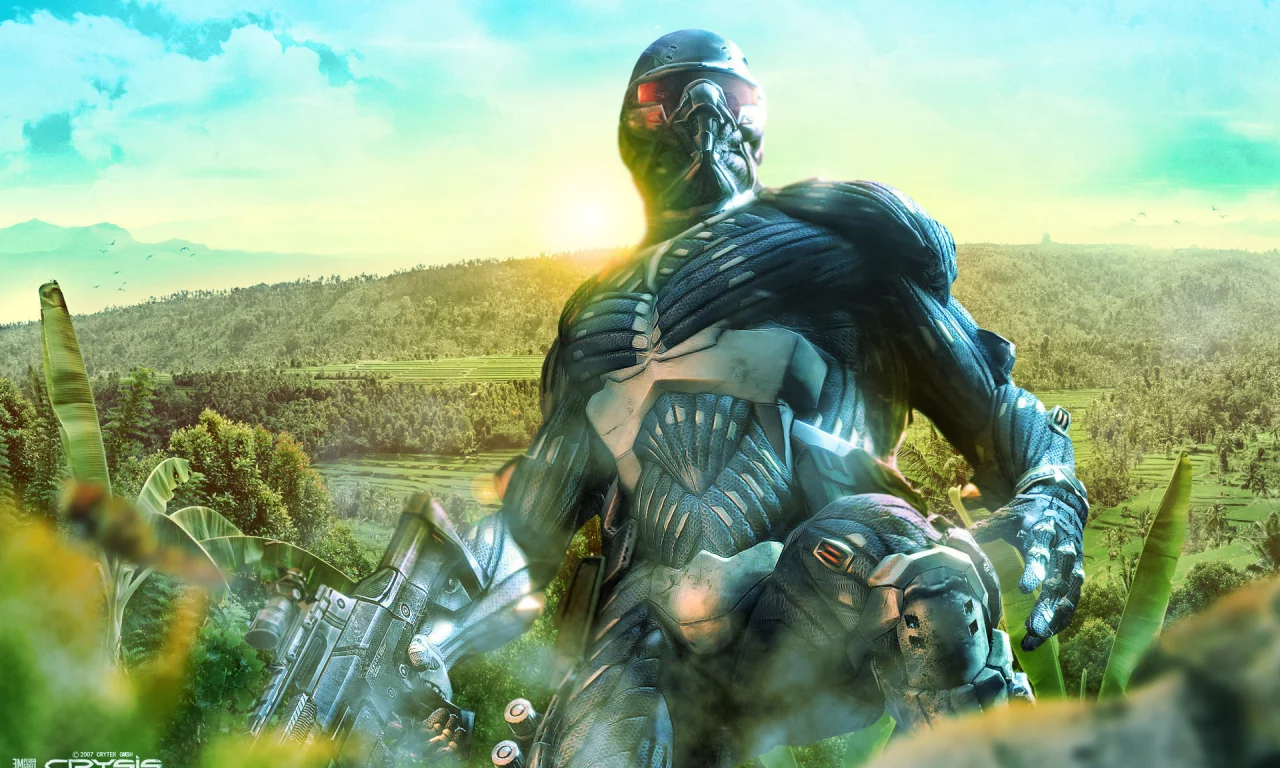 солдат, джунгли, crysis