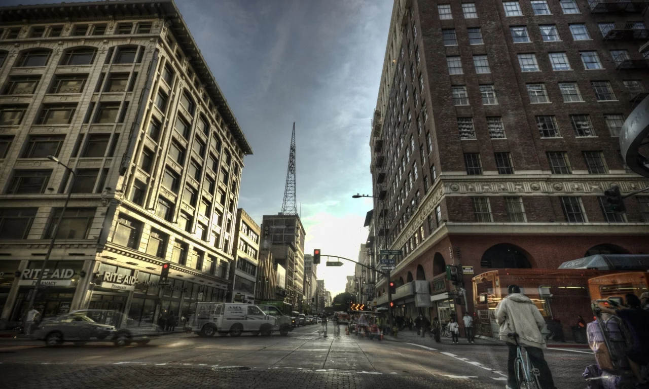 usa, ca, la, калифорния, downtown, los angeles, лос-анджелес, cars