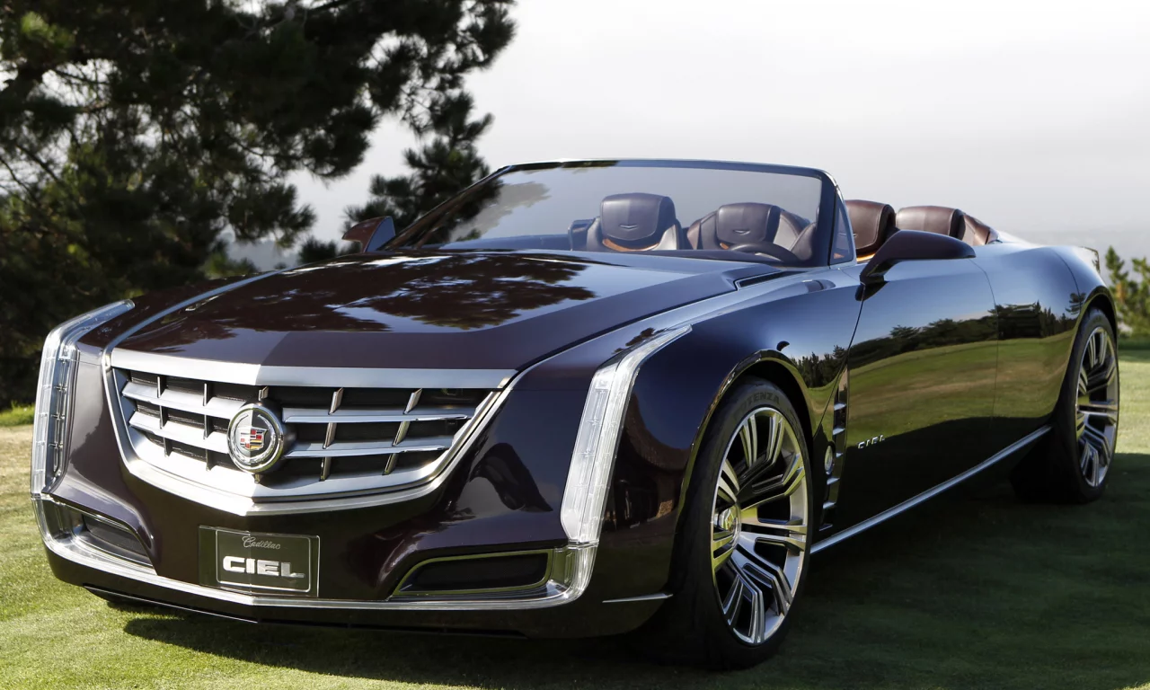 cadillac, кабриолет, крутой, concept, эффектный, передок, чёрный, сиэл, концепт, кадилак, ciel
